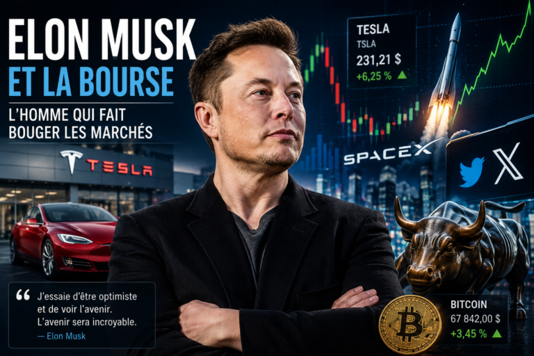 Elon Musk et la Bourse : L’Homme qui Fait Bouger les Marchés
